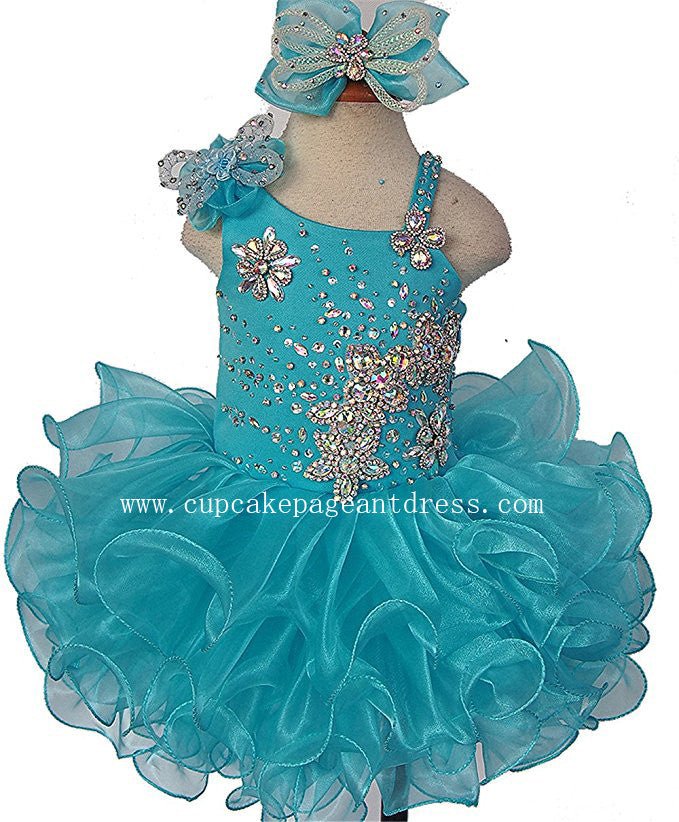 Glitz Beaded Bodice Little Princess Cupcake Pageant Dress - CupcakePageantDress