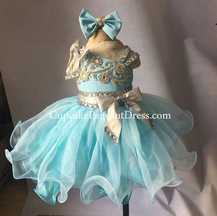 Gorgeous Little Girls/Baby/Infant/Child Glitz Baby Doll Pageant Dress - CupcakePageantDress
