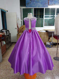 Custom Made Halter Beaded Bodice Little Girl Ball Gown Long Pageant Dress - CupcakePageantDress