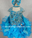 Little Princess Nations Glitz Cupcake Pageant Dress Newborn to 5T 12 colors - CupcakePageantDress