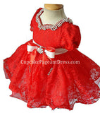 Little Princess Lace Natural Baby Doll Pageant Dress - CupcakePageantDress