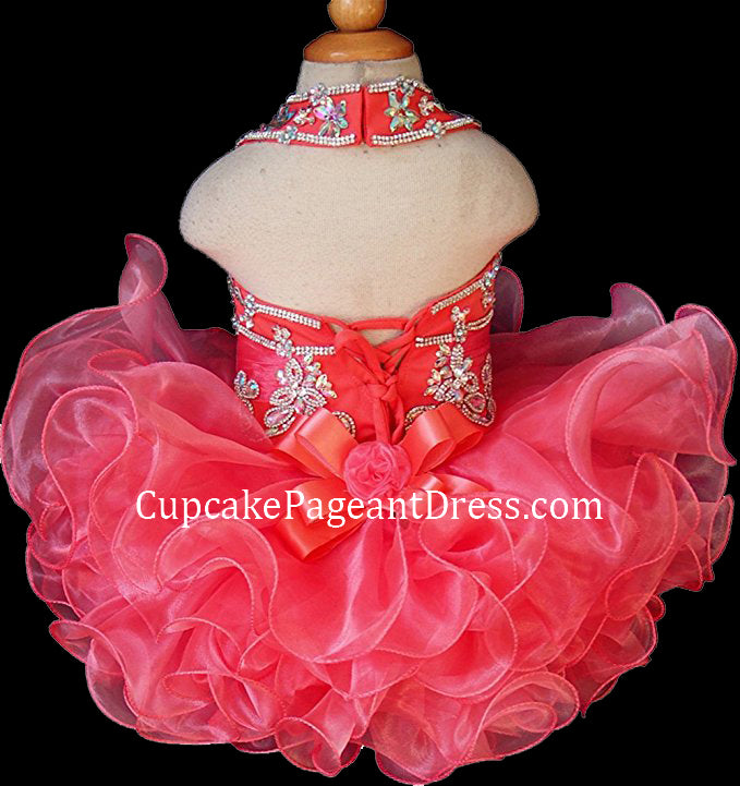 Custom Made Beaded Bodice Little Girls/Baby Girl Glitz Pageant Dress - CupcakePageantDress