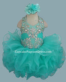 Glitz Beaded Bodice Little Girls/Toddler/Infant/Baby Girl Cupcake Pageant Dress - CupcakePageantDress