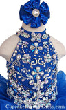Glitz Beaded Bodice Little Princess Nations Cupcake Pageant Dress With Hair bow - CupcakePageantDress