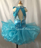 Glitz Beaded Bodice Little Girl/Infant/Newborn/Baby Cupcake Pageant Dress - CupcakePageantDress