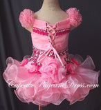 Glitz Beaded Bodice Infant/Newborn/Toddler/Little Girl's Pageant Dress - CupcakePageantDress