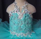 Halter Lace Infant/Newborn/Kids/Todder Cupcake Pageant Dress - CupcakePageantDress