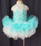 Halter Lace Infant/Newborn/Kids/Todder Cupcake Pageant Dress - CupcakePageantDress