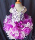 Glitz Beaded Bodice Infant/toddler/baby/children/kids Girl's Pageant Dress - CupcakePageantDress