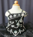 Glitz Beaded Bodice Little Girls/Infant/Toddler/Kids Pageant Dress - CupcakePageantDress