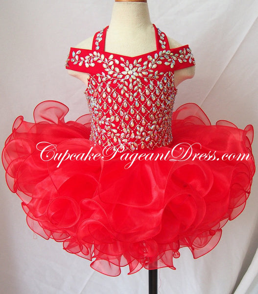 Cupcake Pageant Dresses For Toddler Girls Aazon.co: HuaiLian Little Baby Girls' Beaded Infant Iss National... Toddler Cupcake Pageant Dress
