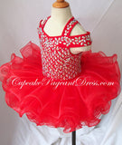 Glitz AB Beaded Bodice Infant/toddler/baby/children/kids Girl's Pageant Dress - CupcakePageantDress