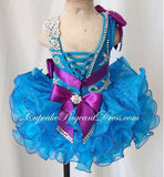 Glitz One Shoulder Infant/toddler/baby/children/kids Girl's Pageant Dress - CupcakePageantDress