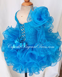 One Shoulder Lace Infant/Child/Toddler/Baby/kids Girl's Pageant Dress - CupcakePageantDress