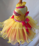 Halter Infant Infant/toddler/baby/children/kids Girl's glitz Pageant Dress - CupcakePageantDress