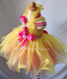 Halter Infant Infant/toddler/baby/children/kids Girl's glitz Pageant Dress - CupcakePageantDress