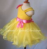 Infant/toddler/baby/children/kids/newborn Girl's Natural Pageant Dress - CupcakePageantDress