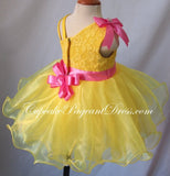 Infant/toddler/baby/children/kids/newborn Girl's Natural Pageant Dress - CupcakePageantDress