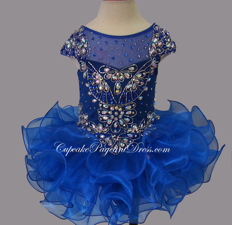 Glitz AB Stones Infant/toddler/baby/children/kids Pageant Dress - CupcakePageantDress