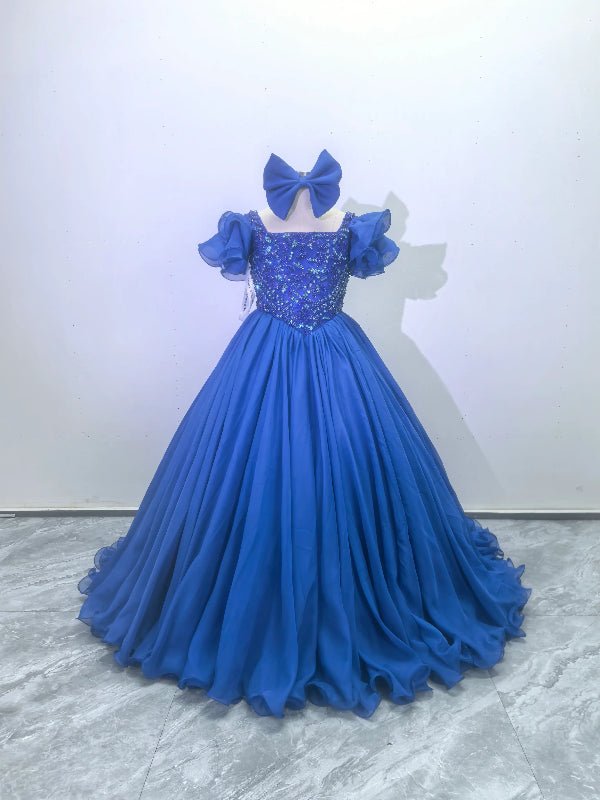 Little Child's Royla Blue Dazzling Prom Couture - CupcakePageantDress