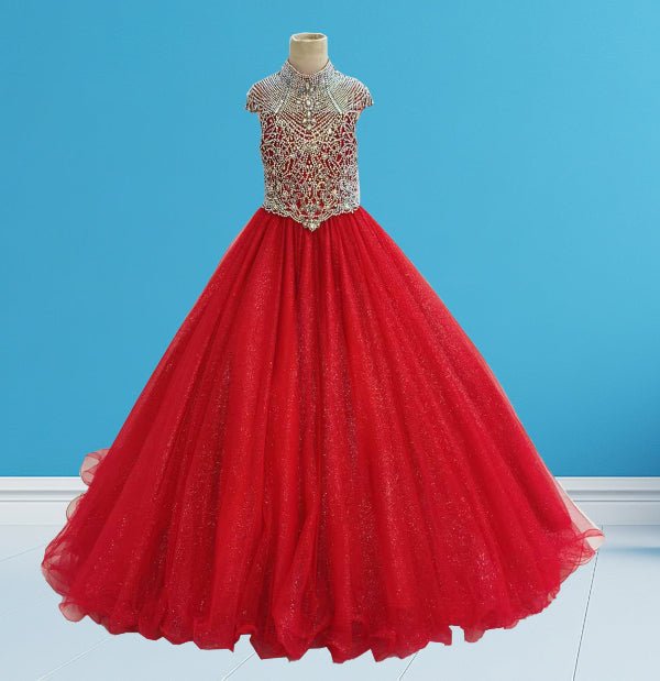 Sparkly Red Pageant Gown for Teenage Girls Sparkly Red Pageant Gown for Teenage Girls