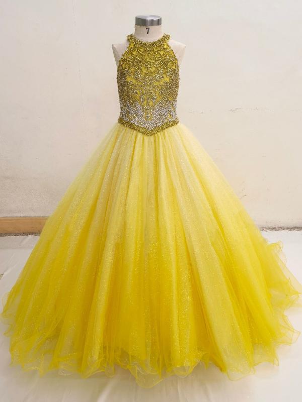 Best Beauty Sparkly Kids Colorful Pageant Dress - CupcakePageantDress