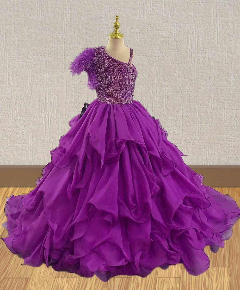 Sprkly Beaded Bodice Little Child Best Value Pageant Dress - CupcakePageantDress
