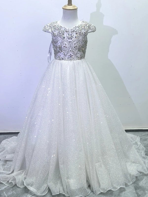Little Child's Amazing Pageant Gown with Beaded Bodice - CupcakePageantDress
