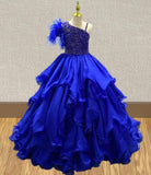 Best Beauty Sparkly Beaded Kids Evening Gown