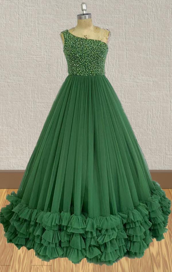 Green Teen and Miss Green Ball Gown Pageant Dresses - CupcakePageantDress Green Teen and Miss Green Ball Gown Pageant Dresses - CupcakePageantDress