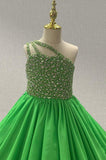 Stunning Best Beauty Green Princess Evening Gown - CupcakePageantDress