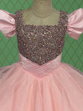 Little Children's Prom Couture Dress with Sparkly Beaded - CupcakePageantDress
