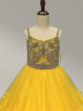 Stunning Yellow Pagant Gown For Princess of America Fageant