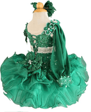Glitz Beaded Bodice Little Girl /Baby Girl/Baby Miss Cupcake Pageant Dress - CupcakePageantDress