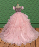 Little Children's Prom Couture Dress with Sparkly Beaded - CupcakePageantDress