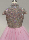 Stunning Pink Evening Gown for Little Girls