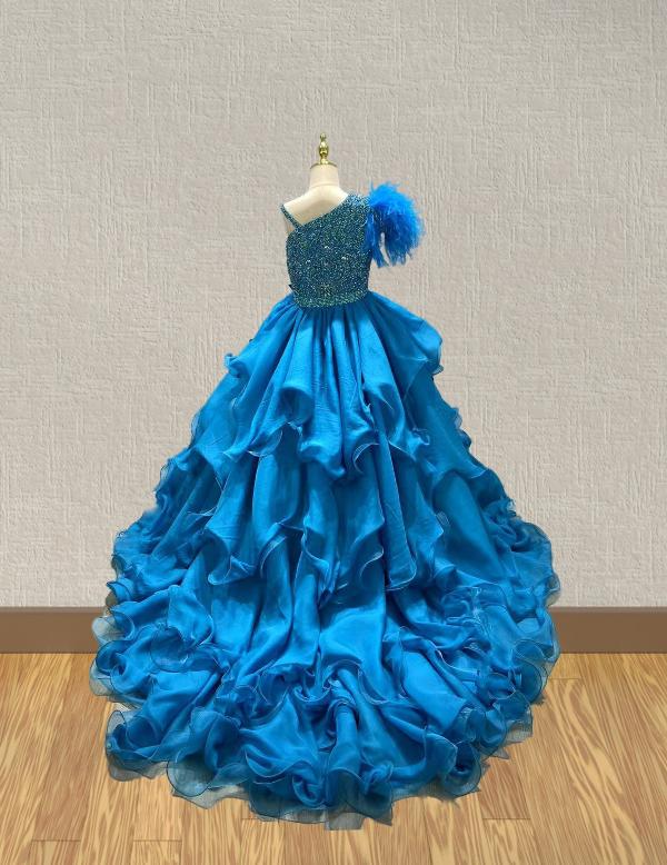 Elegant Beaded Bodice flower Girl Pageant Dress - CupcakePageantDress