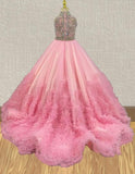Best Beauty Sparkly Beaded Bodice Kids Evening Gown - CupcakePageantDress