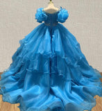 Glity Beaded Bodice Stylish Flower Girl Sparkly Gown - CupcakePageantDress