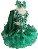 Glitz Beaded Bodice Little Girl /Baby Girl/Baby Miss Cupcake Pageant Dress - CupcakePageantDress