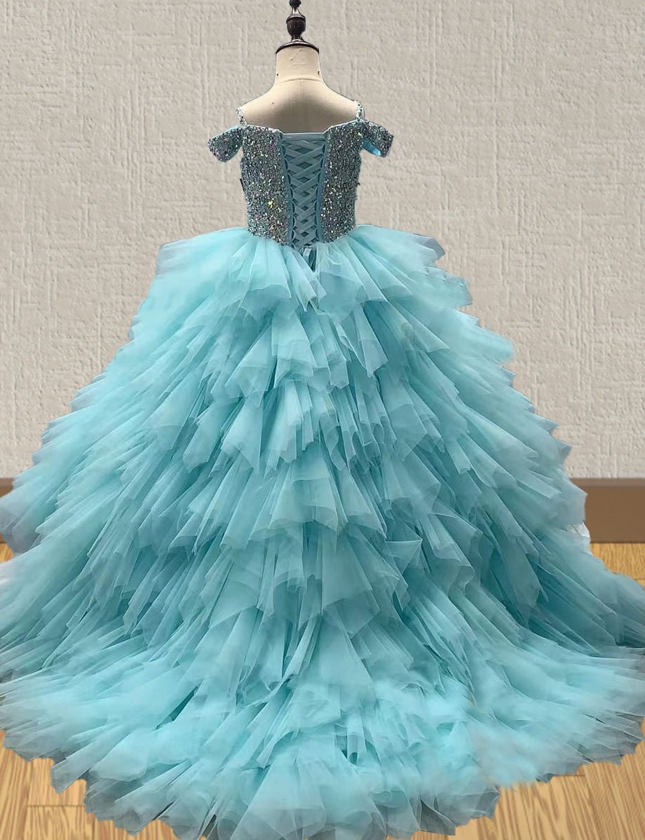Best Beauty Sparkly Preteen Stunning Evening Gown - CupcakePageantDress