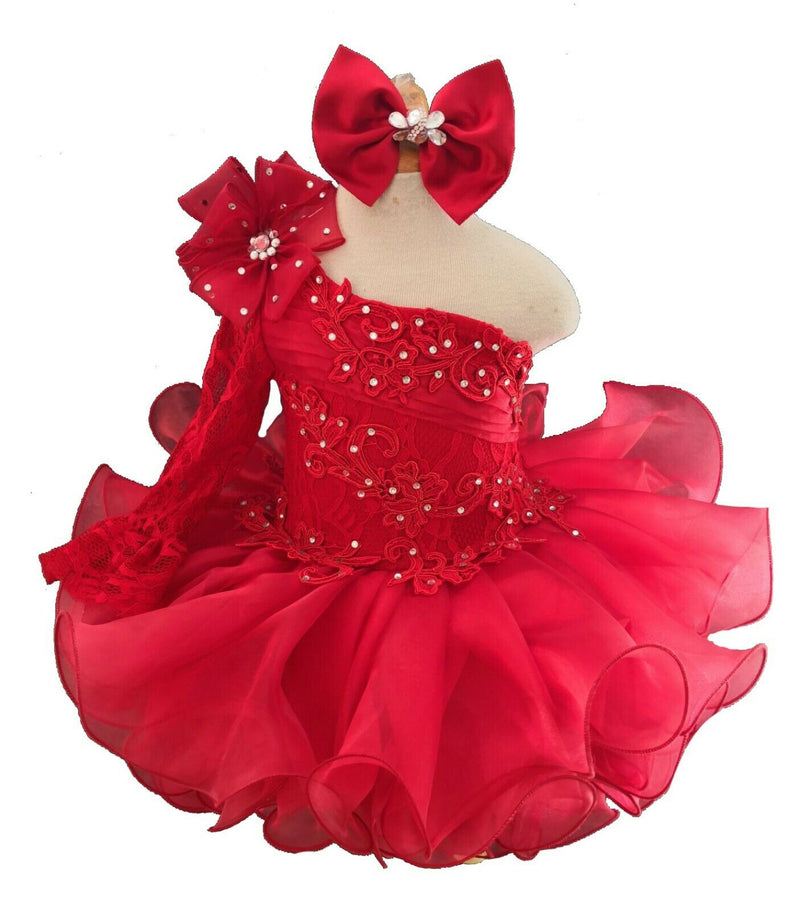 hot pink cupcake dress Girls hot pink cupcake semi glitz pageant