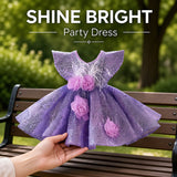 Royal Purple Sequin Dress for Little Princesses - CupcakePageantDress