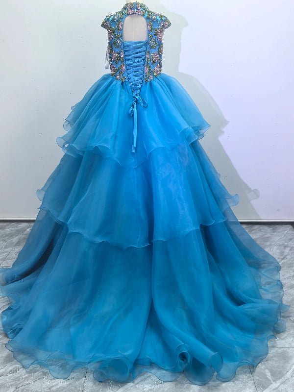 Custom Made Little Girls Dazzling Pageant Dress - CupcakePageantDress