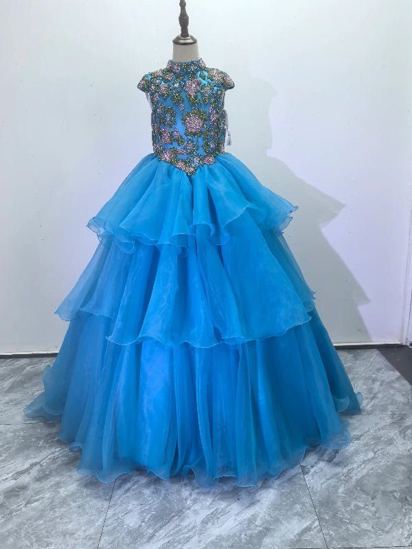Custom Made Little Girls Dazzling Pageant Dress - CupcakePageantDress