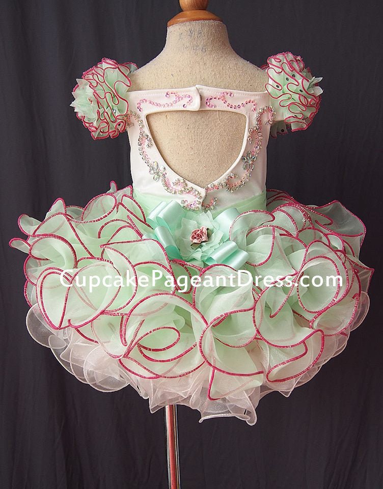 Beautiful New Baby Girl Jennifer Wu Glitz Pageant Dress - CupcakePageantDress