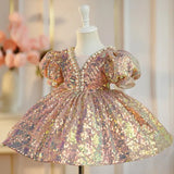 Lovely pink birthday dress with sparkly embellishments - CupcakePageantDress