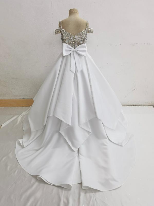 Best Beauty Preteen White Gorgeous Evening Gowns - CupcakePageantDress