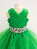 Little Girls Elegant Vogue Multi - layer Evening Gown - CupcakePageantDress