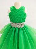Little Girls Elegant Vogue Multi - layer Evening Gown - CupcakePageantDress